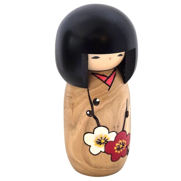 Japanese Kokeshi Doll Wood Woody Craft Made in Japan 5.5" tall - Picture 1 of 9